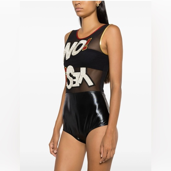 BRIGITTE- NWT- size P- Graphic Swimsuit (could also pass as a body suit) - Picture 3 of 6